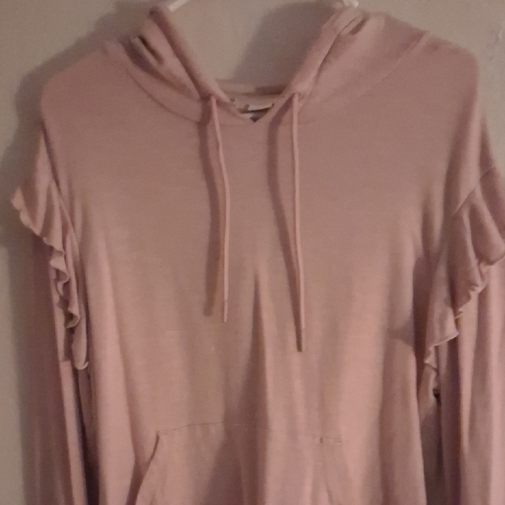 Kate Spade Blush Ruffle Hoodie - Picture 6 of 9